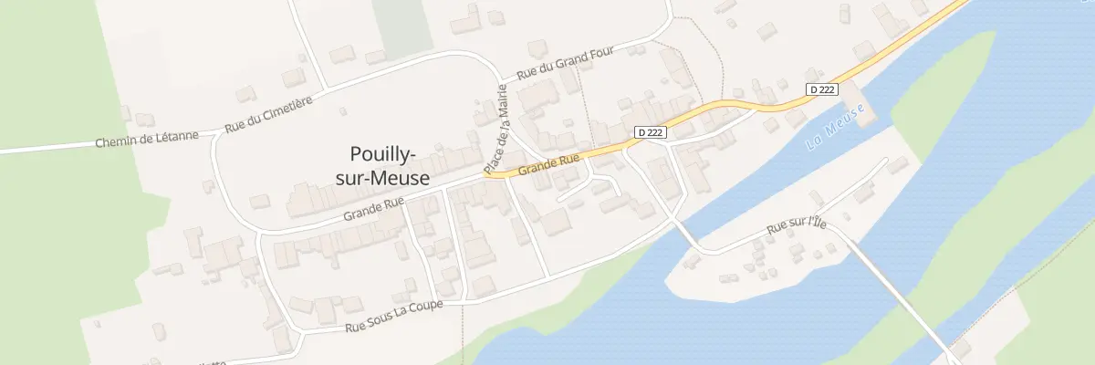 Plan du 2 Cour du Chateau à Pouilly-sur-Meuse