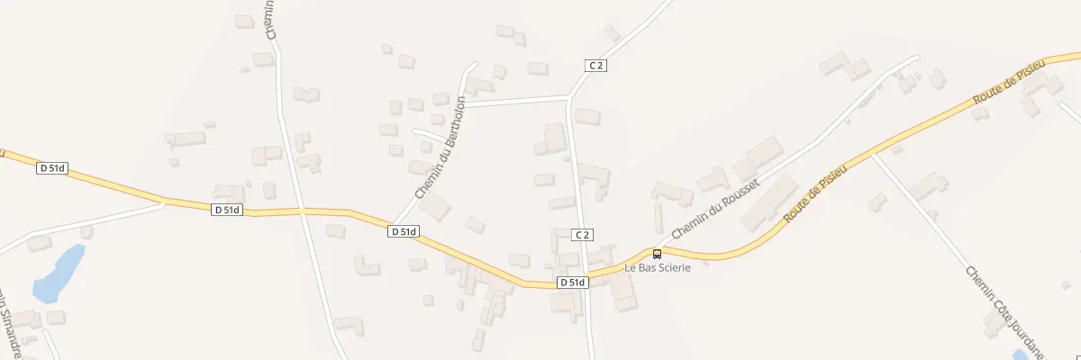Plan du 1348 Rte du Bas à Pommier-de-Beaurepaire