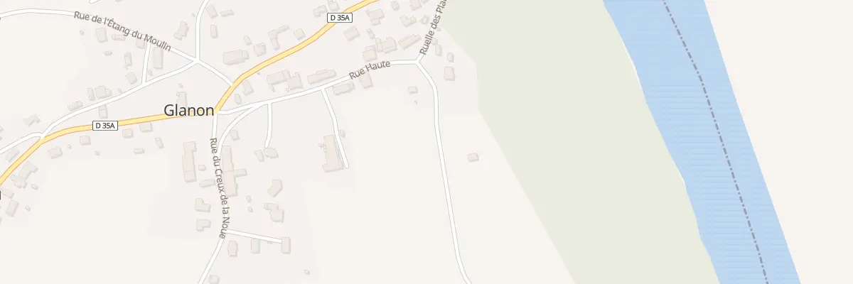 Plan du 10 Rue Haute à Glanon