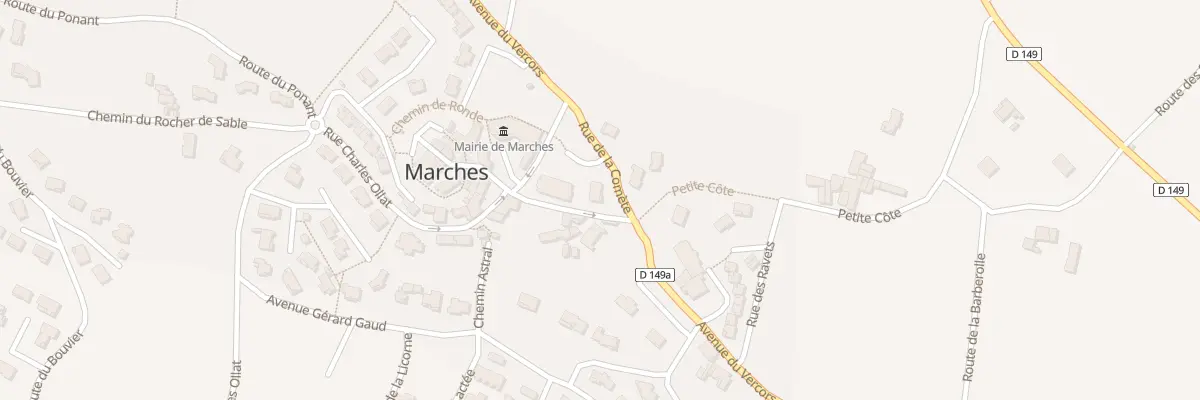 Plan du 1 Rue de la Comète à Marches