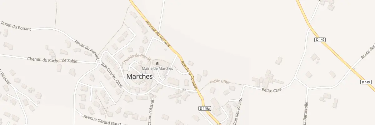 Plan du 6 Rue de la Comète à Marches