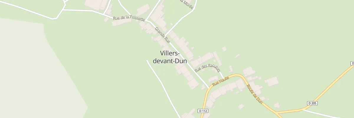 Plan du 20 Gr La Grande Rue à Villers-devant-Dun