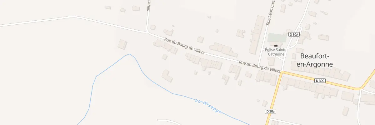 Plan du 33 Rue du Bourg de Villers à Beaufort-en-Argonne