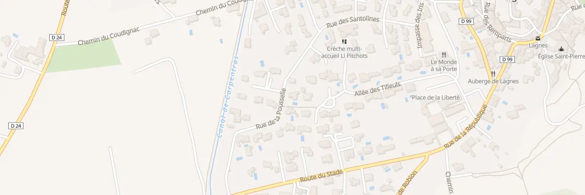 Plan du 27 Rue de la Pousselle à Lagnes