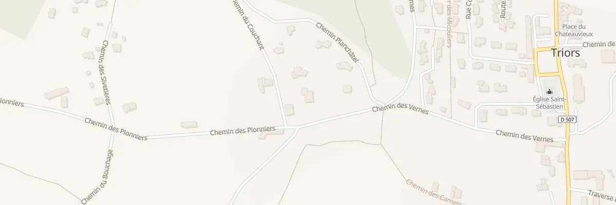 Plan du 5160 Chem de Couchant à Triors