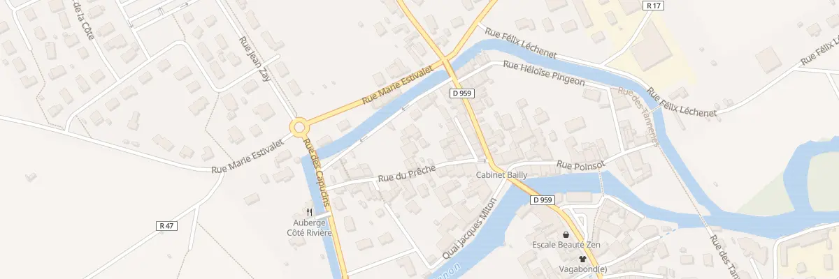 Plan du 9 Rue du Prêche à Is-sur-Tille
