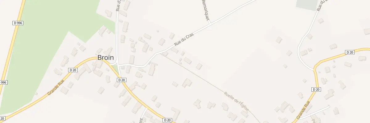 Plan du 158 Rue du Cras à Broin