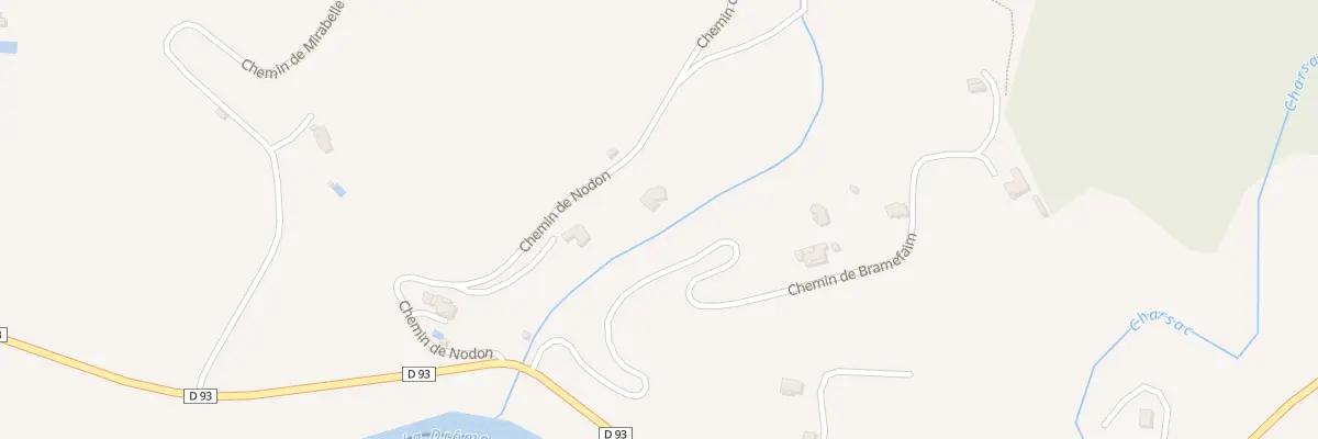 Plan du 5383 Charsac à Mirabel-et-Blacons