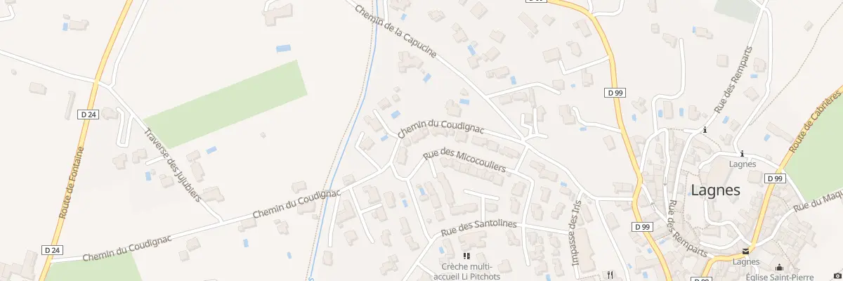 Plan du 47 Rue des Micocouliers à Lagnes