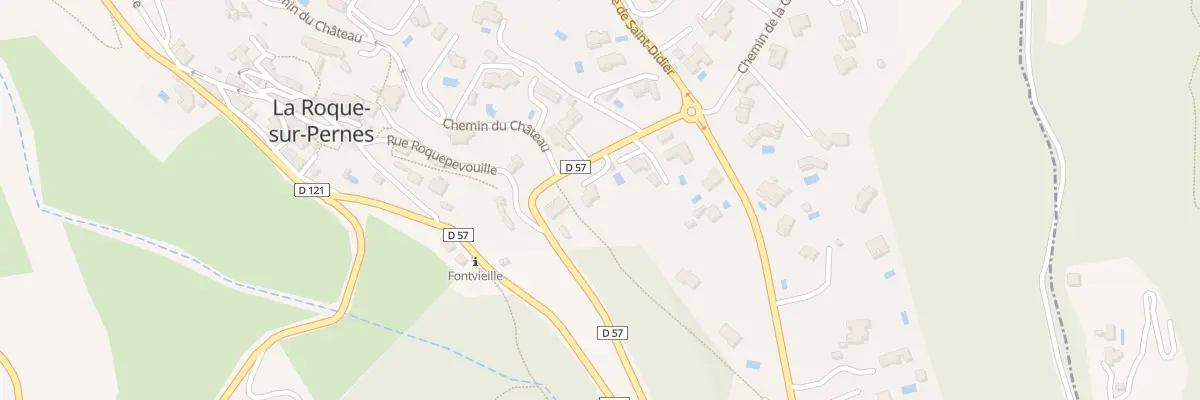 Plan du 608 Che de Saumane à La Roque-sur-Pernes