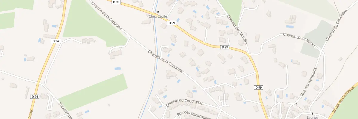 Plan du 160 Che de la Capucine à Lagnes