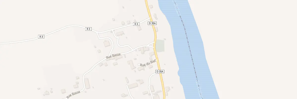Plan du 1 Rue Basse à Glanon
