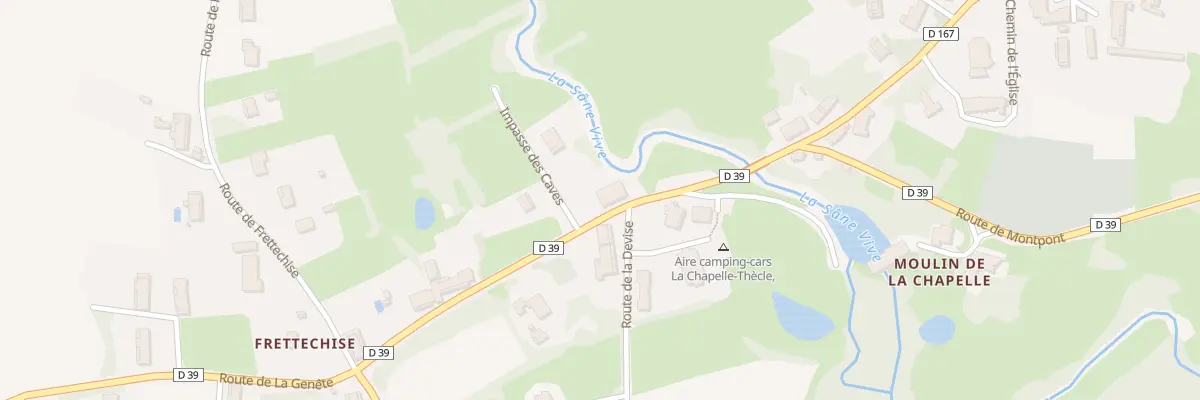 Plan du 760 Rte du Bourg à La Chapelle-Thècle