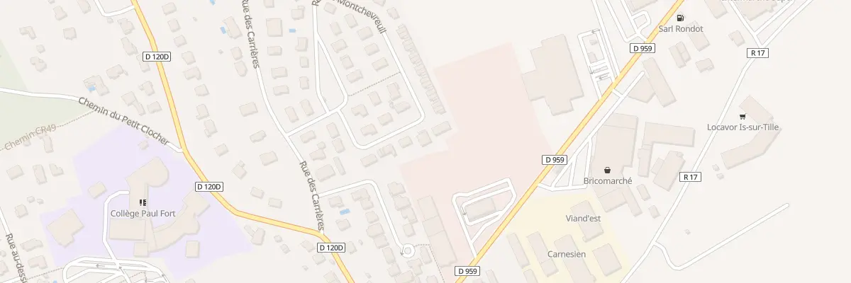 Plan du 12 Rue de Montchevreuil à Is-sur-Tille