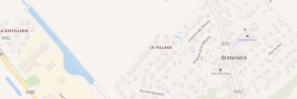 Plan du 14 Rue des Mariniers à Bretenière