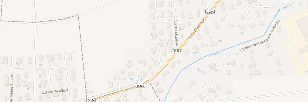Plan du 34 Rte de Bretigny à Clénay