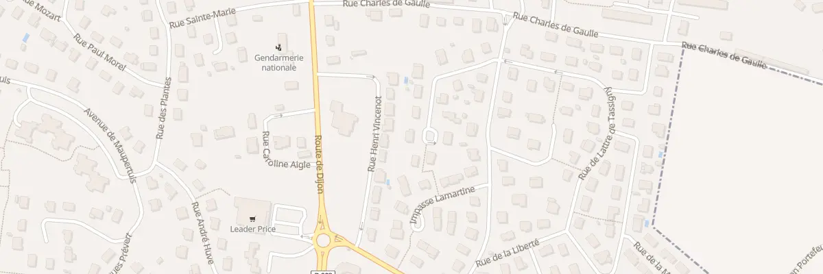 Plan du 14 Rue George Sand à Is-sur-Tille