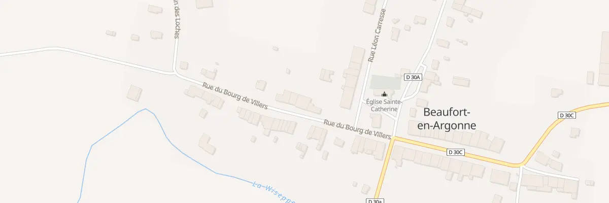 Plan du 4 Rue du Bourg de Villers à Beaufort-en-Argonne