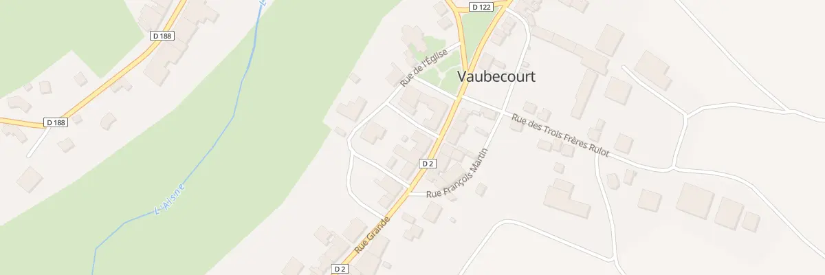 Plan du 8 Rue Grande à Vaubecourt