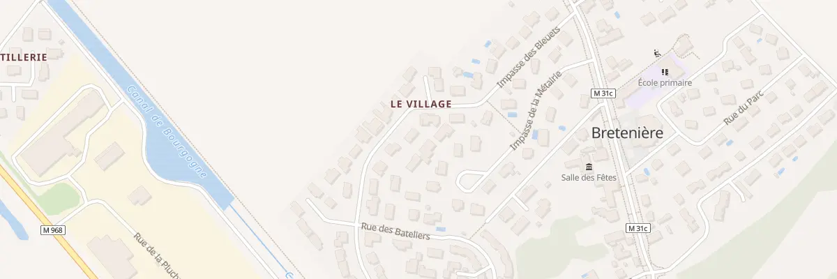 Plan du 5 Rue des Mariniers à Bretenière