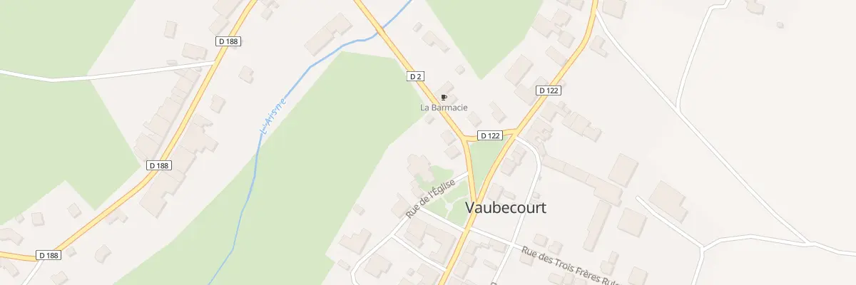Plan du 1 Rte de Triaucourt à Vaubecourt