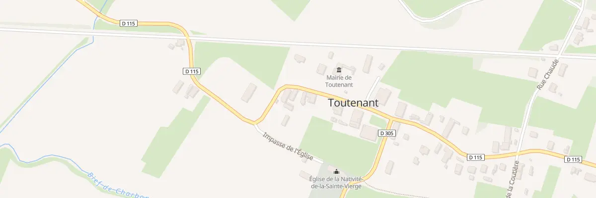 Plan du 2 Rue du Bourg à Toutenant