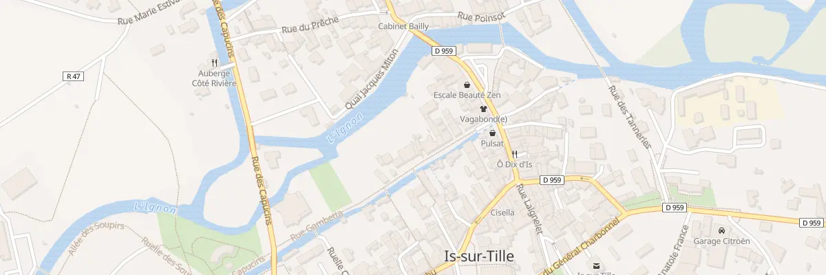 Plan du 12 Rue Gambetta à Is-sur-Tille
