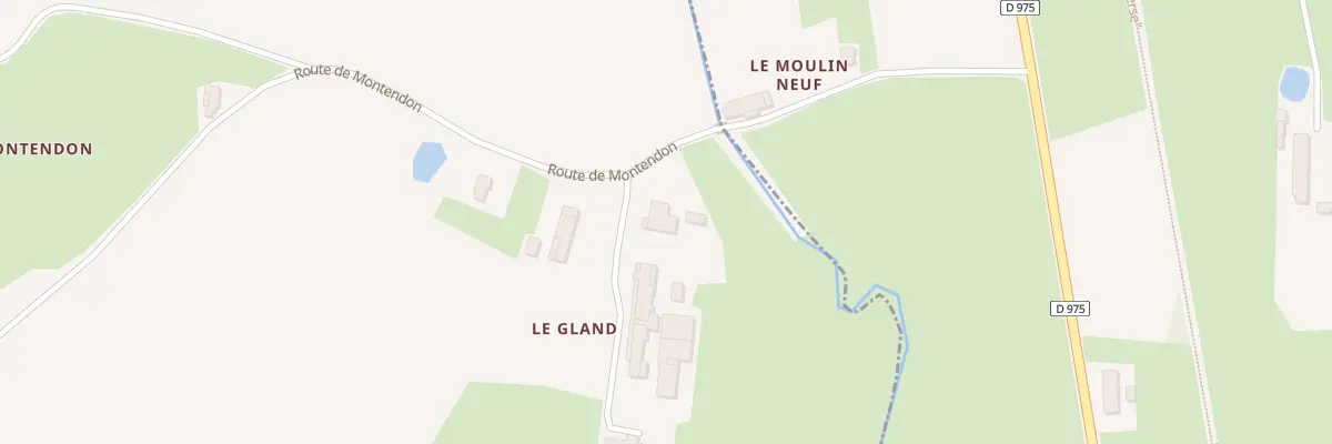 Plan du 75 Rte de Montendon à Saint-Julien-sur-Reyssouze