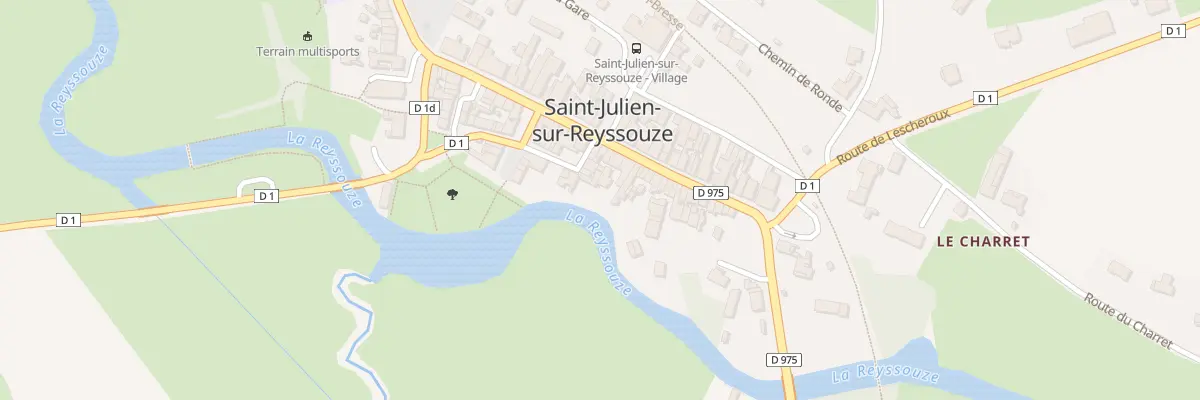 Plan de Saint Julien à Saint-Julien-sur-Reyssouze