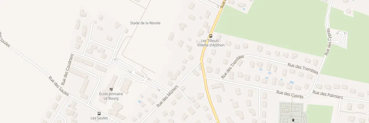 Plan du 4 Rue des Mûriers à Villette-d’Anthon