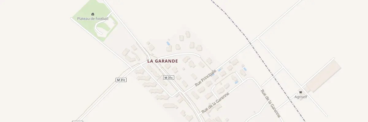 Plan du 2 Rue de la Garande à Bretenière