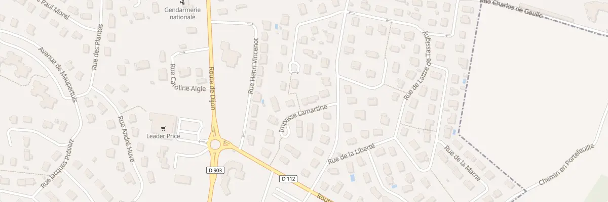 Plan du 6 Imp Lamartine à Is-sur-Tille