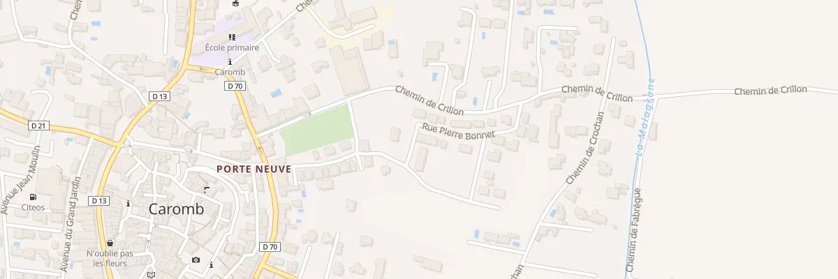 Plan du 14 Rue Pierre Bonnet à Caromb