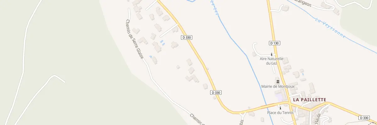 Plan du 345 Rte Route de Roche St Secret à Montjoux