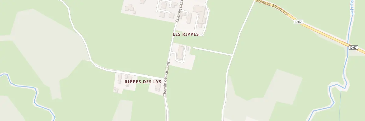 Plan du 203B Che du Grillon à Montcet