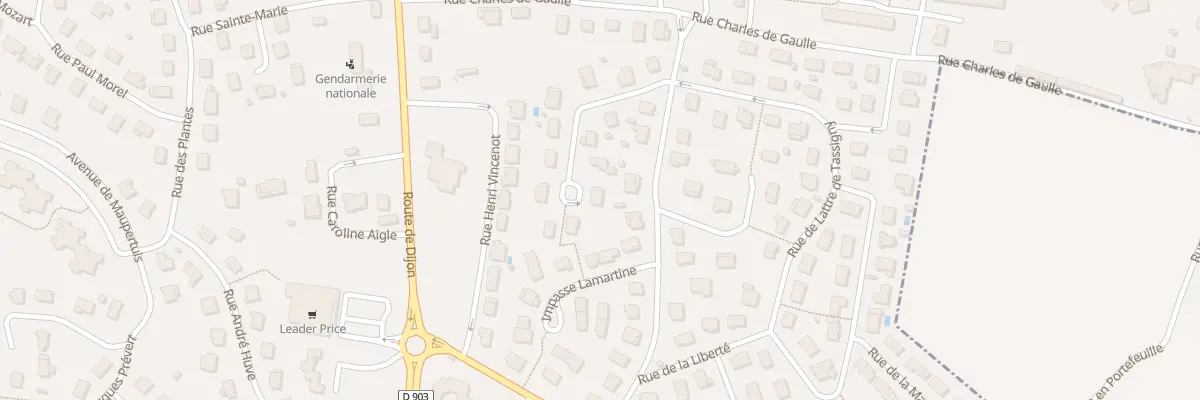 Plan du 9 Rue George Sand à Is-sur-Tille