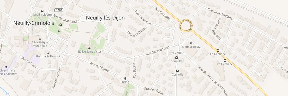 Plan du 75 Rue George Sand à Neuilly-Crimolois