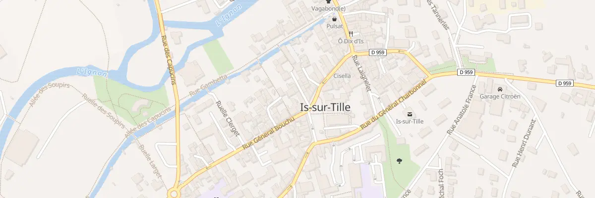 Plan du 54 Rue Général Bouchu à Is-sur-Tille
