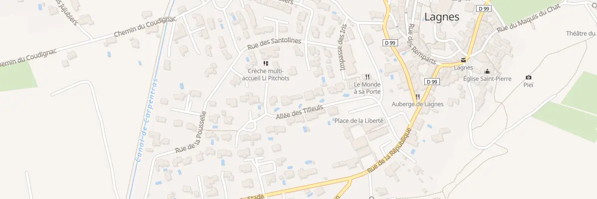 Plan du 222 All des Tilleuls à Lagnes