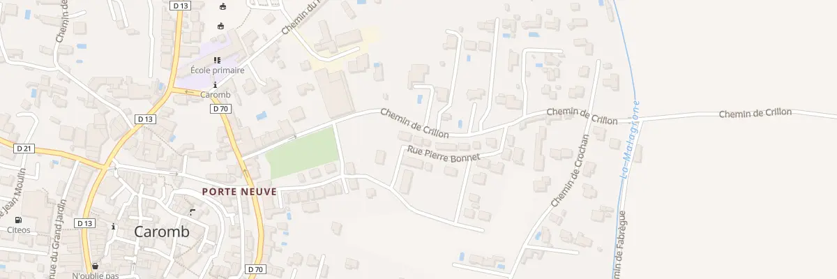 Plan du 21 Rue Pierre Bonnet à Caromb
