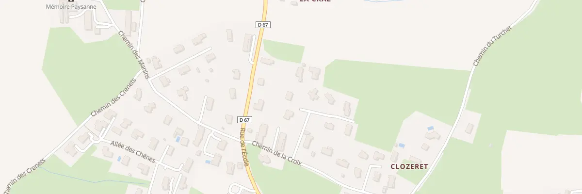 Plan du 105 Che de la Croix à Montcet