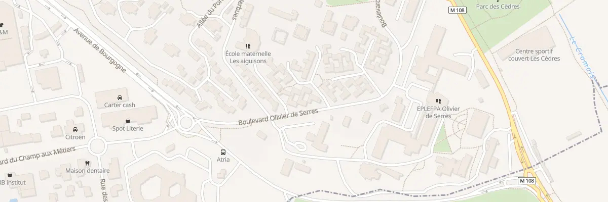 Plan du 72 Bd Olivier de Serres à Quetigny