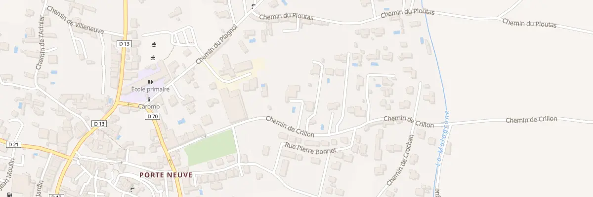 Plan du 235 Chemin de Crillon à Caromb