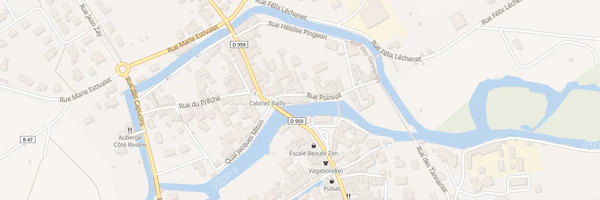 Plan du 5 Rue Poinsot à Is-sur-Tille