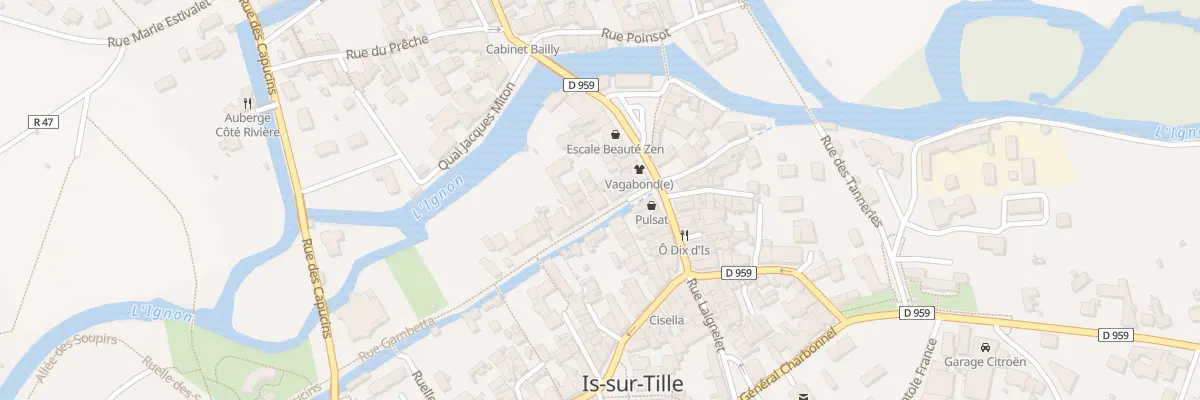 Plan du 32 Rue Gambetta à Is-sur-Tille