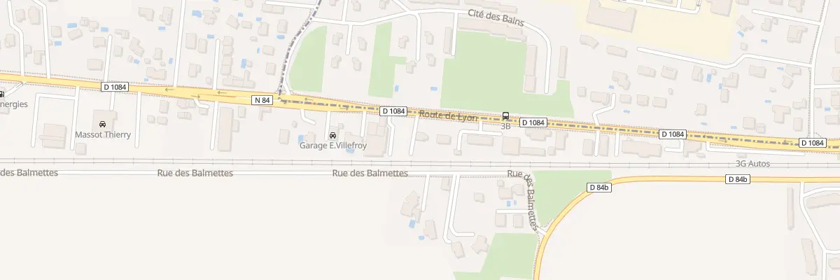 Plan du 816 Rte de Lyon à Balan