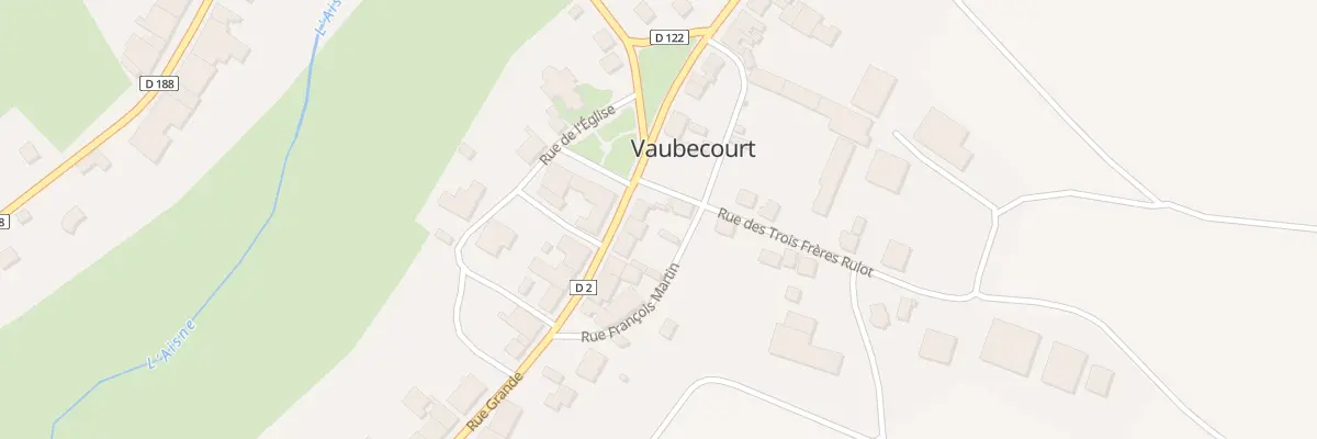 Plan du 1 Rue Grande à Vaubecourt