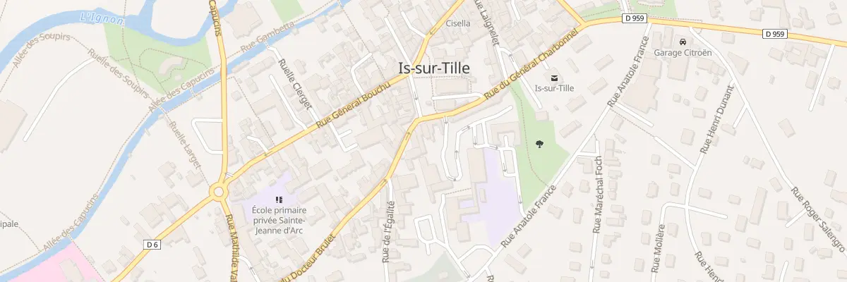 Plan du 32 Pl Général Leclerc à Is-sur-Tille