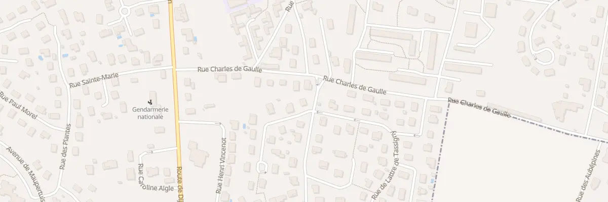 Plan du 2 Rue George Sand à Is-sur-Tille