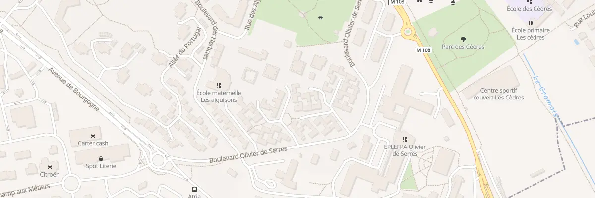 Plan du 50 Bd Olivier de Serres à Quetigny